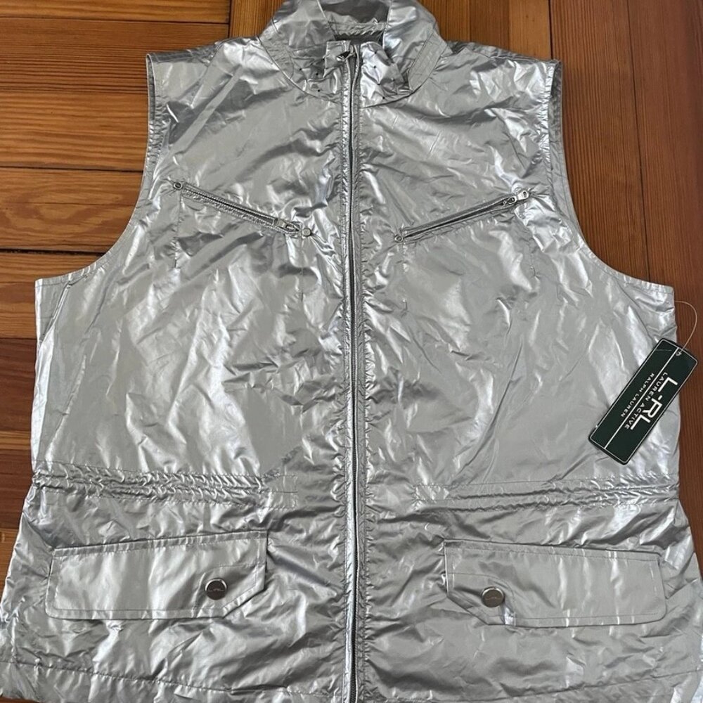 Ralph Lauren Active Women’s Xl Vest Silver Metalic